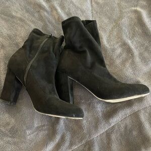 Black booties. Gently worn